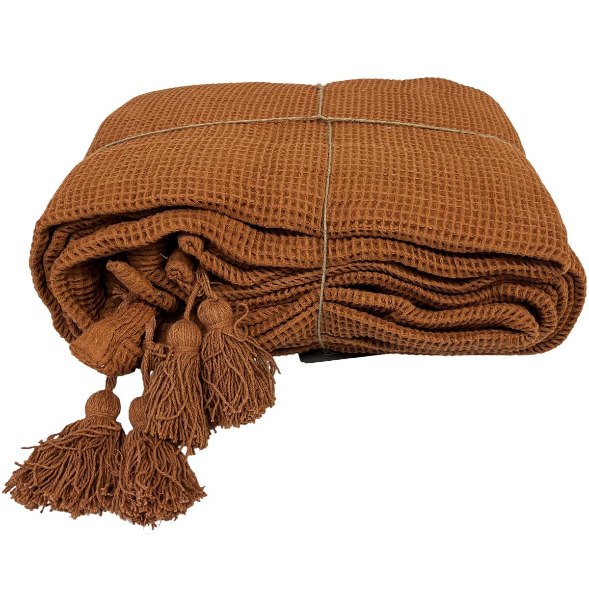 Couvre-lit Vivace Vent du Sud grand lit 220x240 terracotta