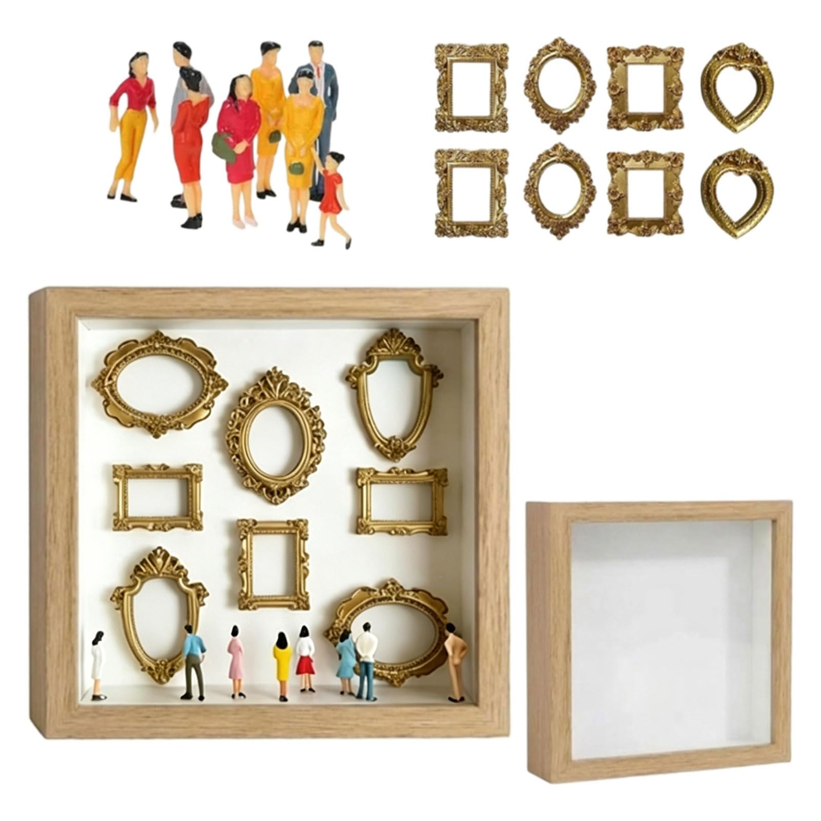 Boîte d'ombre miniature pour souvenir personnel de mariage, fête et anniversaire mémorable