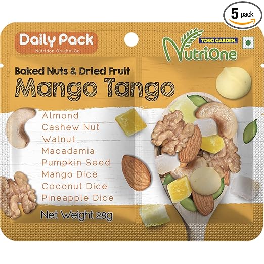 Imported - Baked Nuts & Dried Fruits, Mango Tango 28g Pack of 5