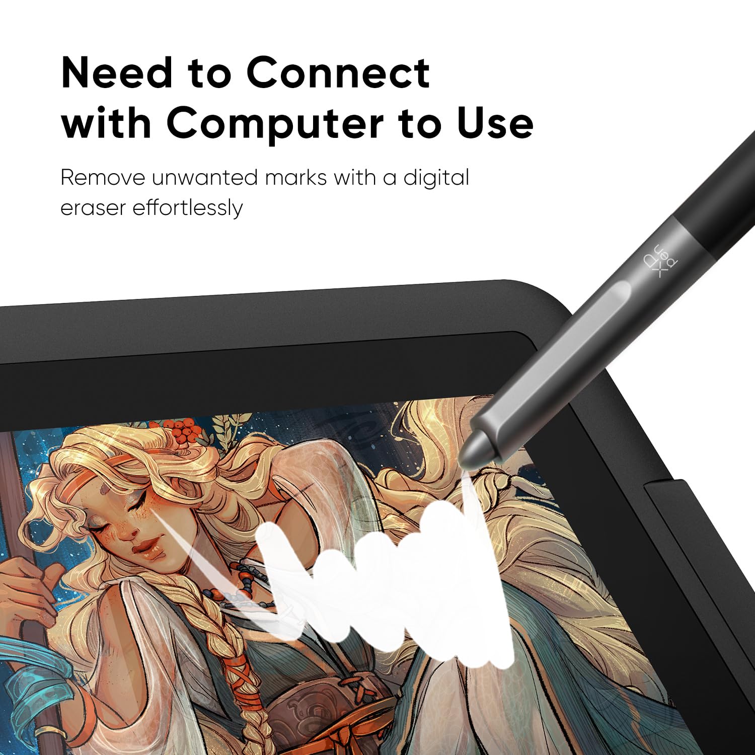 XPPen Upgraded Artist 15.6 Pro V2 Drawing Tablet with Screen 16384 Pen Pressure X3 Pro Stylus Graphic Art Tablet with Full-Laminated Anti-Glare Glass Tilt Support Red Dial and 8 Shortcut Keys