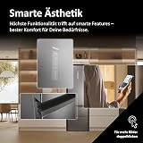 Haier 3D 60 Serie 5 Frigorifero Combinato 3 Porte 414 Litri (289 Frigo + 125 Freezer), Air Surround, Cassetti Accesso Diretto, Wi-Fi App hOn, Classe D, 205 x 59,5 x 66,7 cm (AxLxP), Inox, HTW5620DNMG - 9