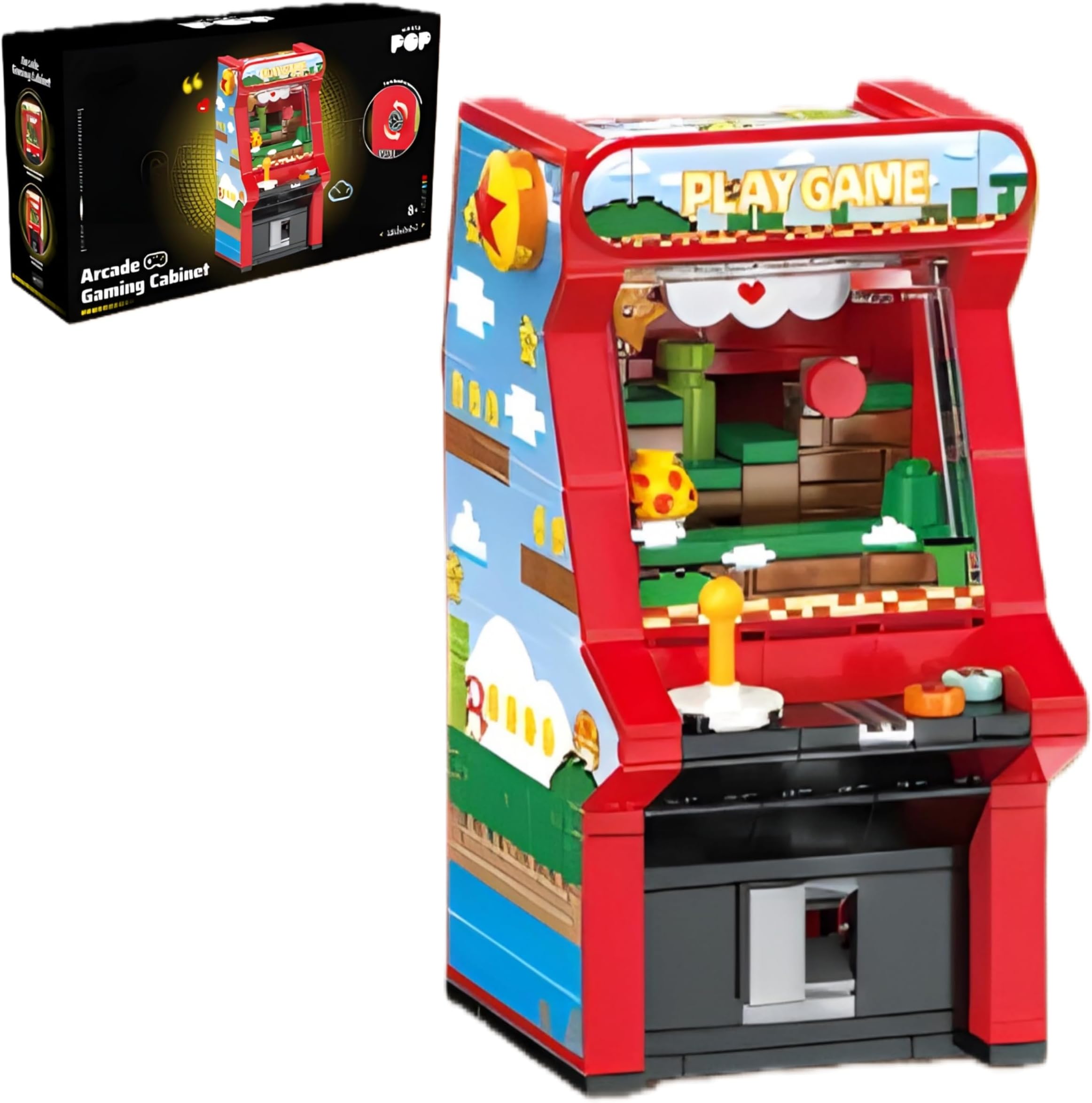 Vintage Film Projector Building Blocks Set, Retro Cinema Machine Building Brick Model, Classic Movie Equipment Construction Display for Desk Shelf Decor, Collectible Creative Gift for Adults & Teens