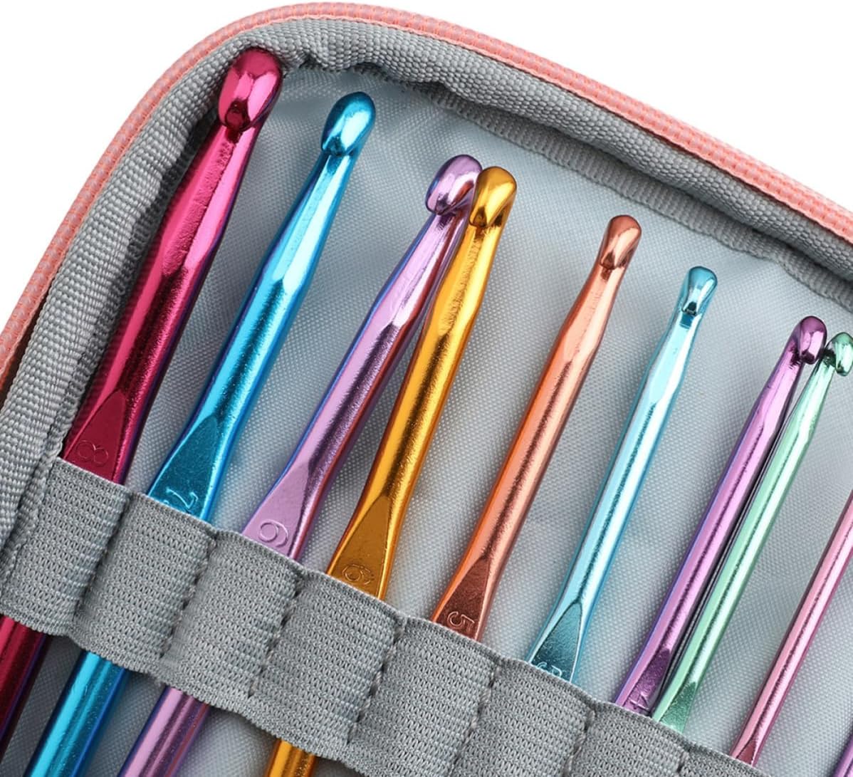 CORHAD Stainless Steel Crochet Hook Kit for Beginners and Students