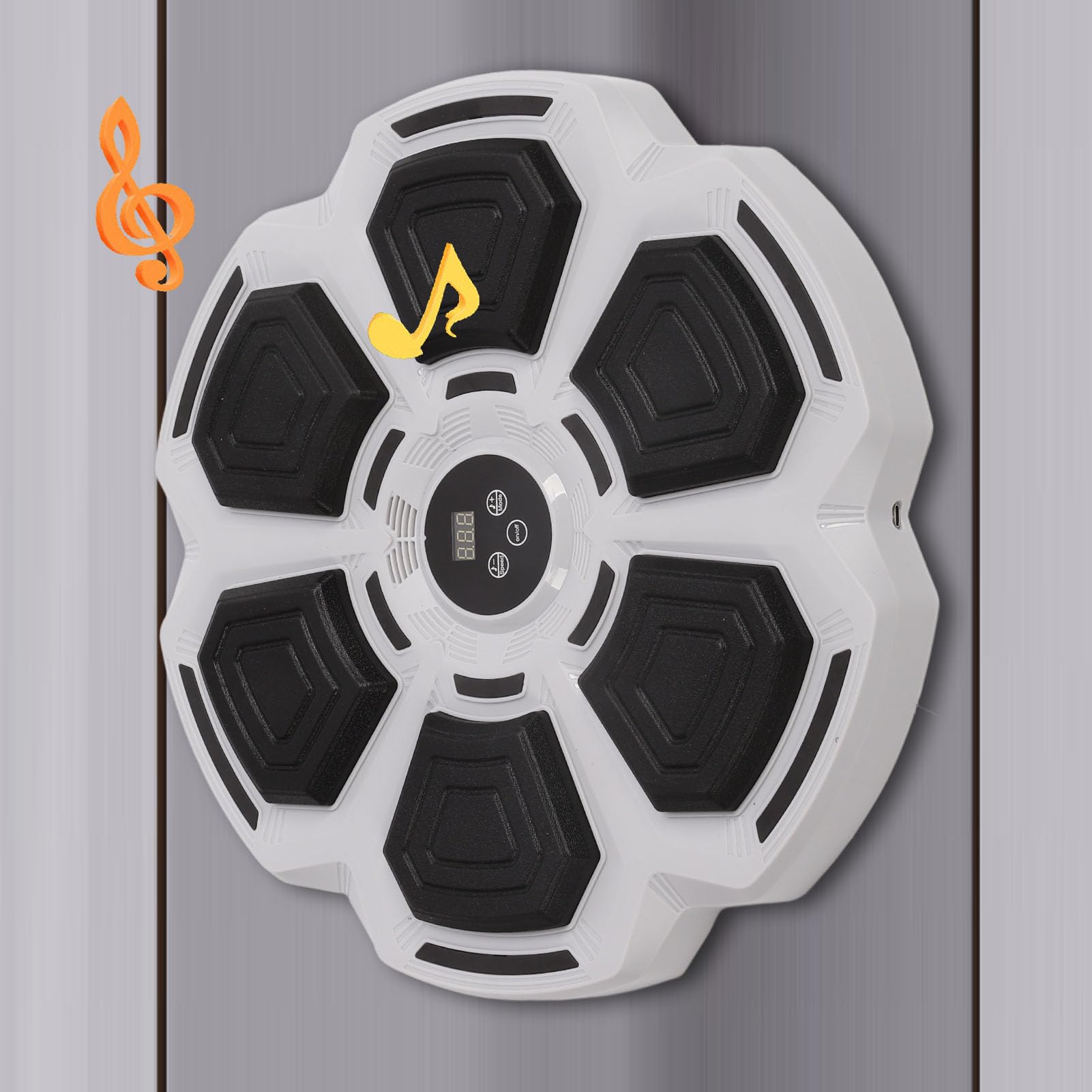 Alomejor Máquina de Boxeo con Música Electrónica, Entrenamiento de Ajustable, Objetivo de Perforación Inteligente para Entrenamiento en Casa, Liberación de Estrés (Adulto)
