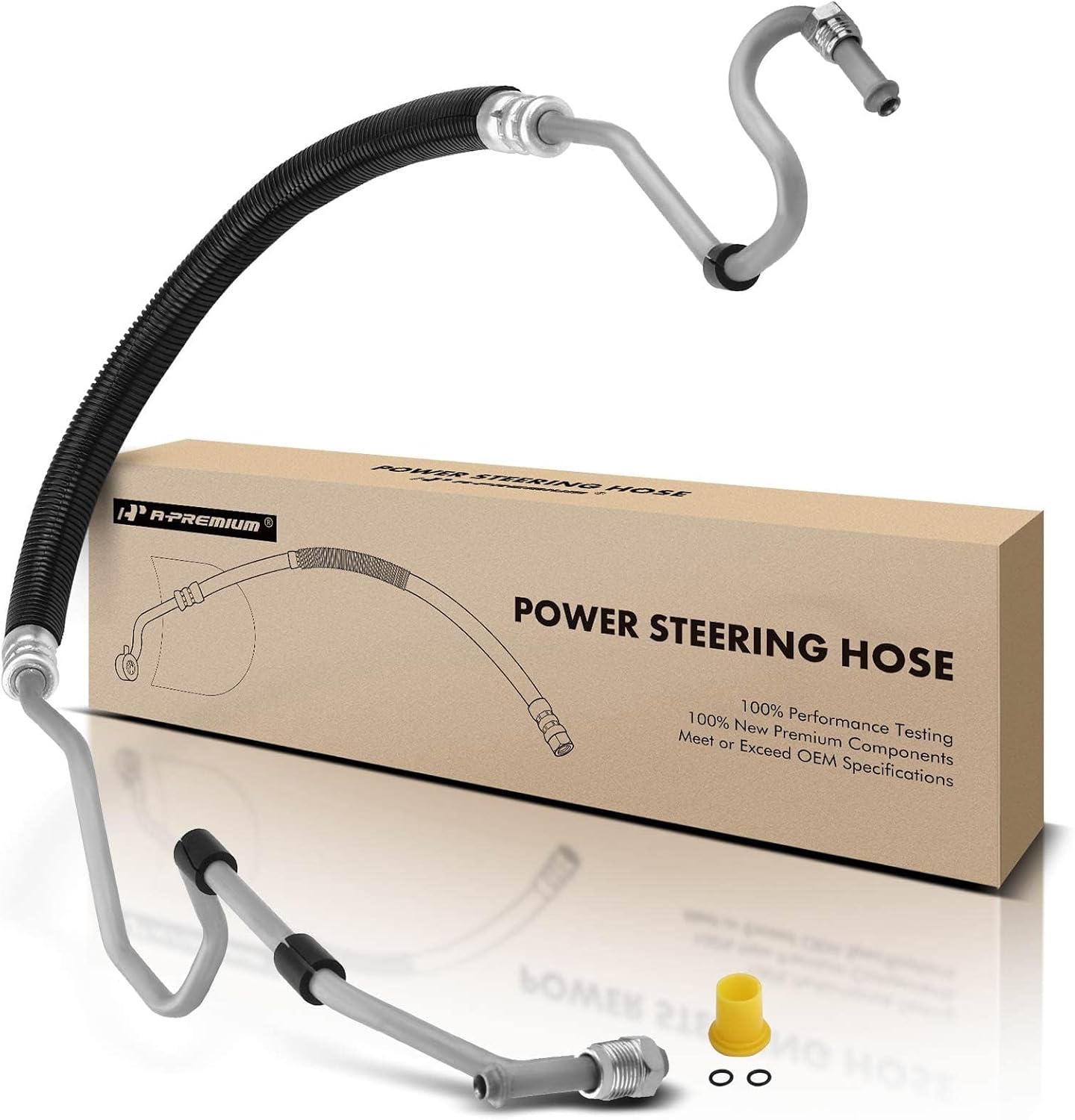 A-Premium Power Steering Pressure Hose Line Assembly Compatible with Buick Lucerne 2009 2010 2011 V6 3.9L