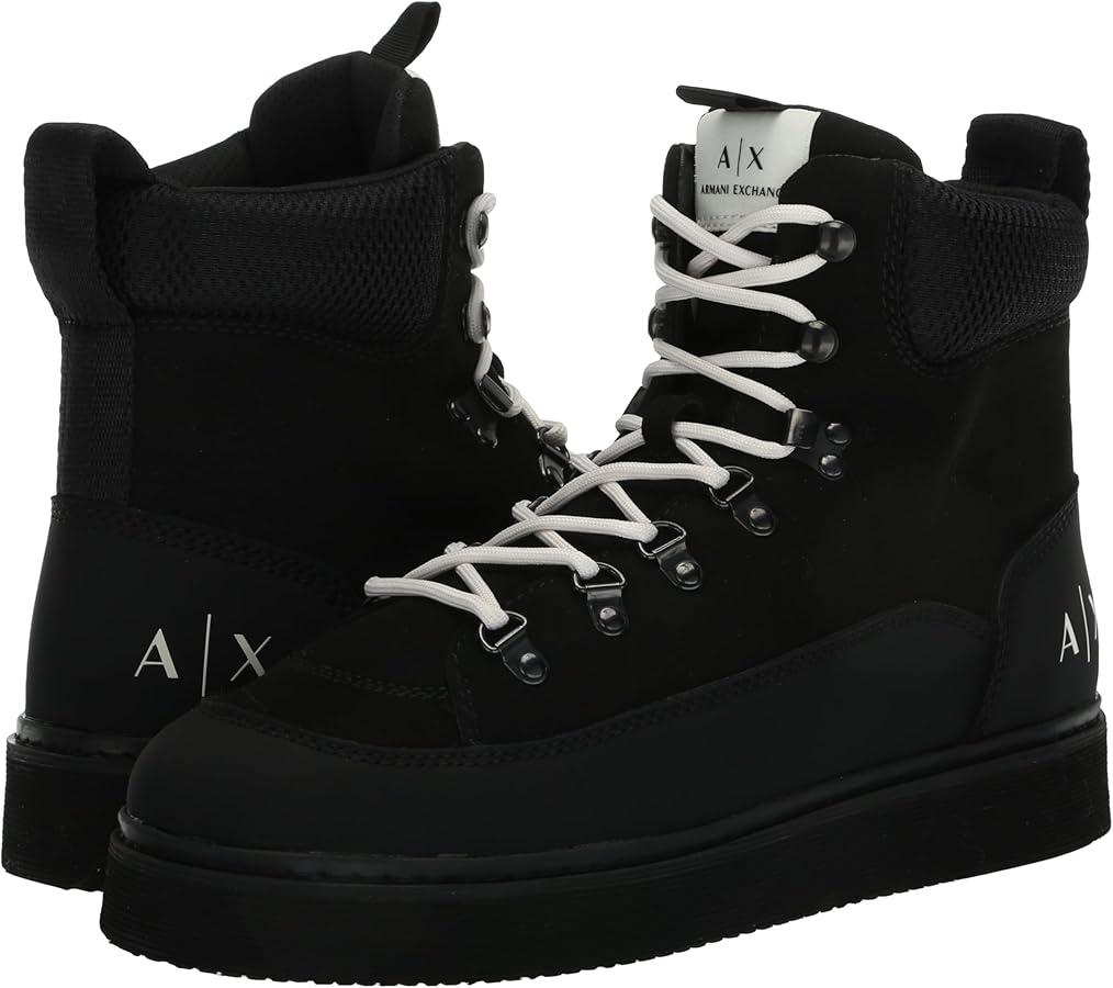 Amazon.com | Armani Exchange Men's Cold Weather Lace Up Boot