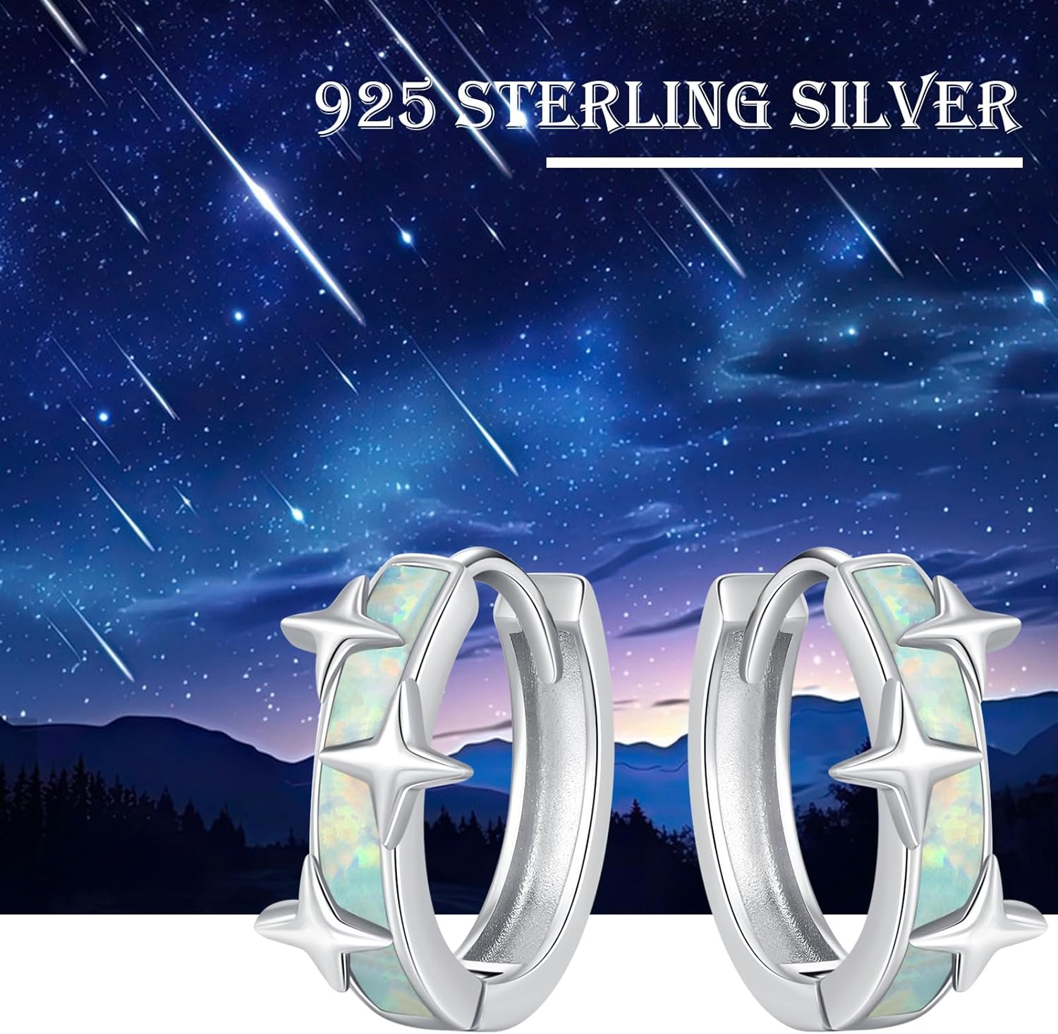 Flower Earrings for Women S925 Sterling Silver Rose/Daisy/Chrysanthemum Hoop Earrings Rose Gold Small Hoop Earrings Flower Earrings Jewelry Gifts for Birthday Christmas - Image 6