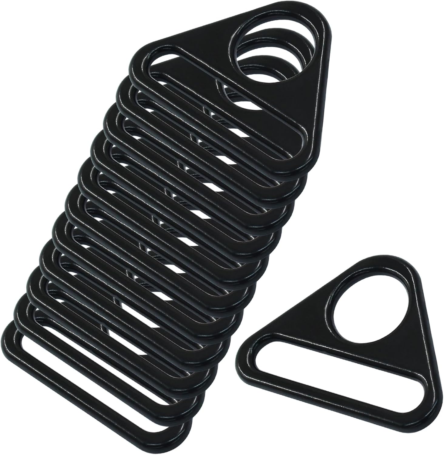 Black Metal Triangular Buckles