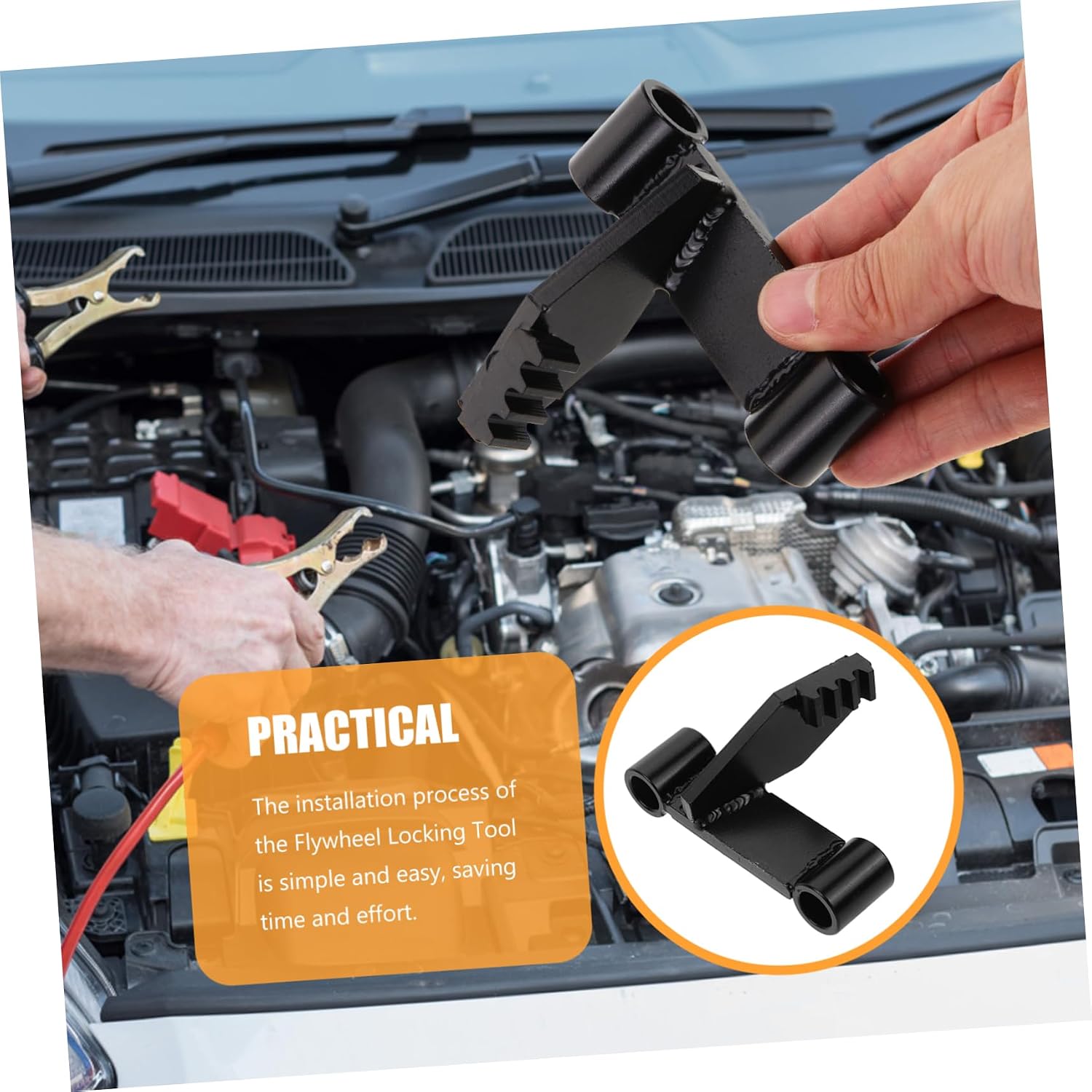 Flywheel Holding Tool Durable Flywheel Bracket Locking Holder for Car Engine Flexplate Easy Installation Versatile Design