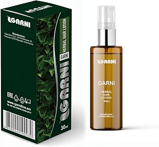 GARNI Herbal Hair Lotion – Natural Growth Serum & Scalp Tonic with Botanical Extracts – Nourishing Anti Hairfall
