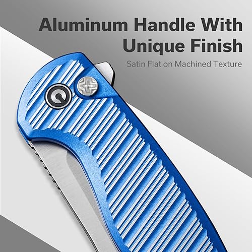 Miniatura 3 de CIVIVI Stormhowl - Cuchillo de bolsillo, cuchillo plegable con hoja de acero Nitro-V de 3.3 pulgadas, elegante mango de aluminio y abridor de