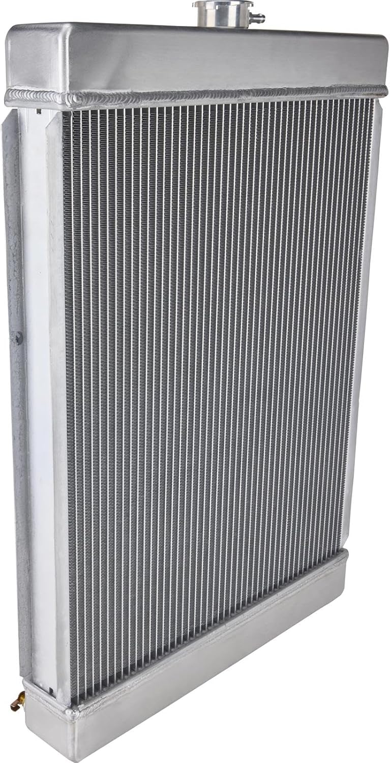 Universal Aluminum Radiator - 27 Inch Tall, Driver Side Outlet