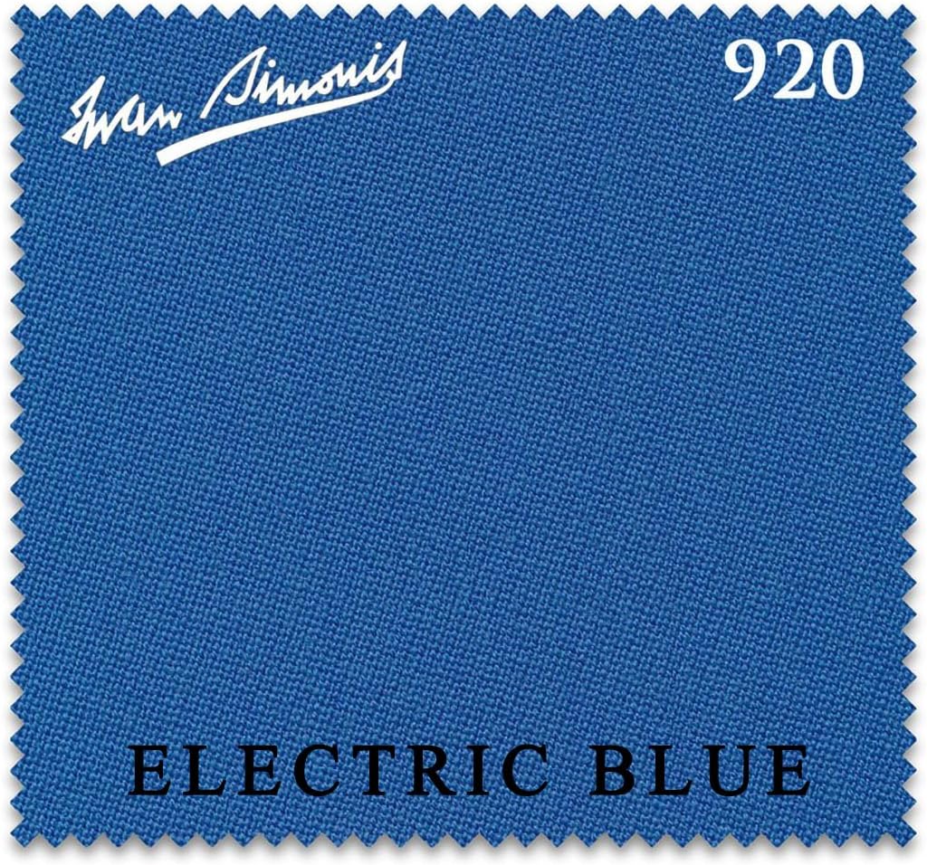 Iwan Simonis 920 Pool Billiard Table Cloth - Authorized Dealer (Electric Blue, 8 ft)
