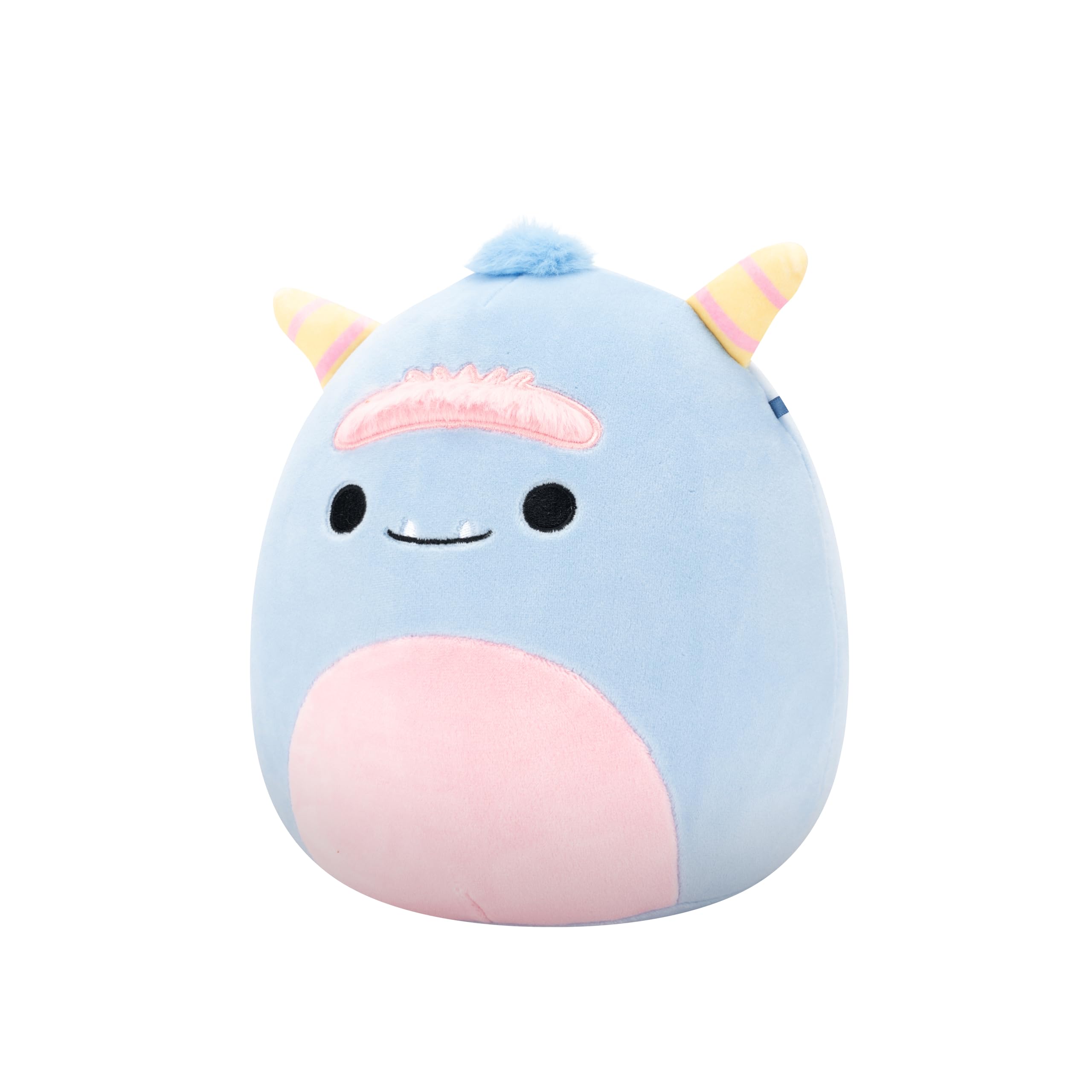 Squishmallows Original 8-Inch Connor with Blue Flower Embroidery - Official Jazwares Plush: Squishmallows Original 8in Evangeline The Blue Monster – Official Jazwares Easter Plush (Little)