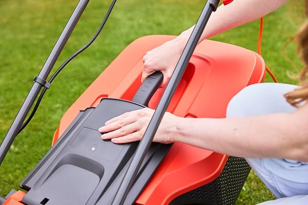 Flymo Speedi-Mo 360C Electric Wheeled Lawn Mower, 1500 W, Cutting Width 36 cm, Orange/black - 5