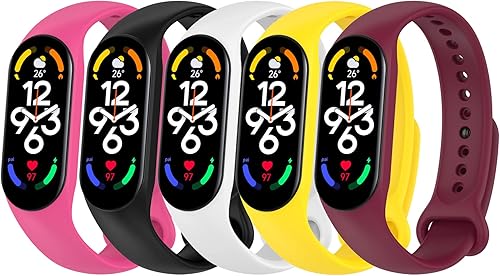 Compatible con Xiaomi Mi Band 7 correas correa de repuesto de silicona suave ajustable para reloj correas de muñeca para Xiaomi Mi Band 7 NFCMi Band