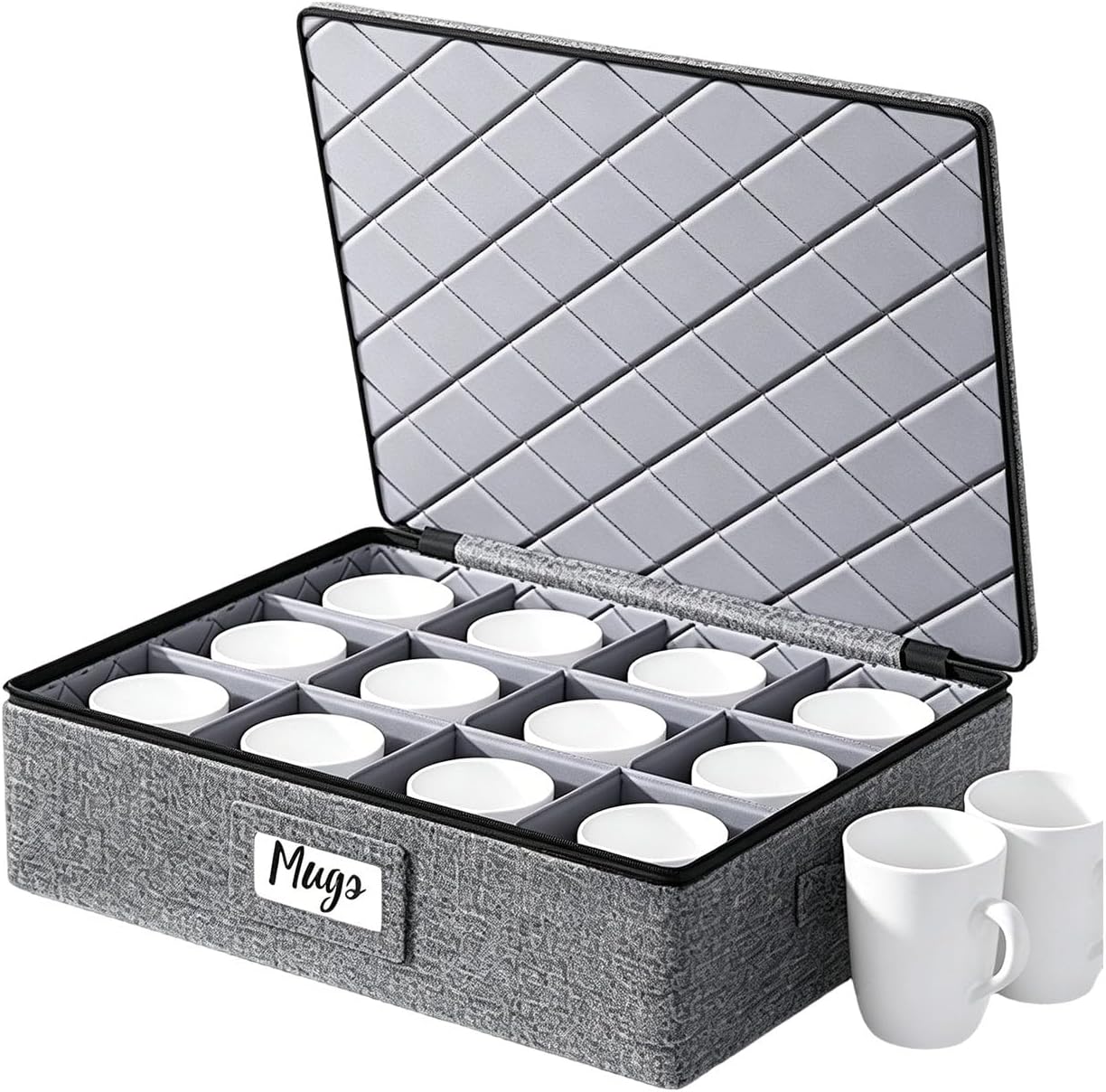 Cup Storage Container and Humidity Safe Build Keeps Your Mugs Spotless and New Constantly Vertical Mug Display Stand