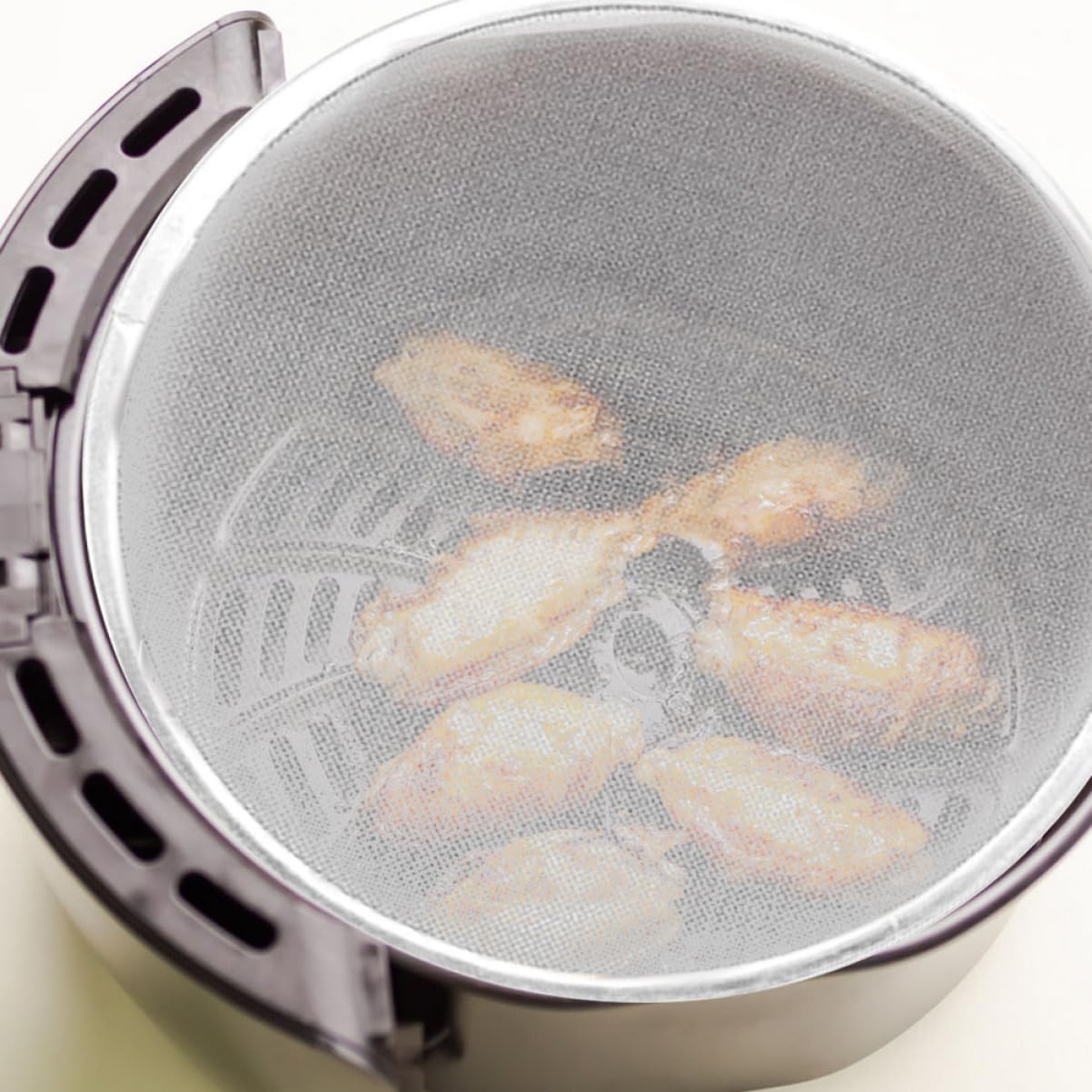 Oil for Air Fryer Frying Pan Splatter Shield Grease Splash Guards Mesh Cooking Screen Kitchen Accessory