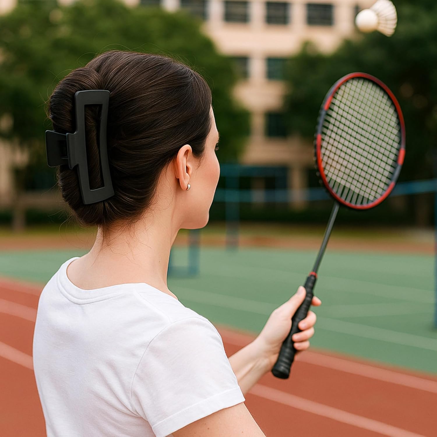 6 Pcs Cloud Claw Clip for Women 4.1 Inch Soft Silicone Claw Flexible Hair Clip Large Square Non Slip Barrettes Ponytail Hairpins for Women Thick Thin Curly Hair Valentine's Day Gift, 6 Color - Image 6