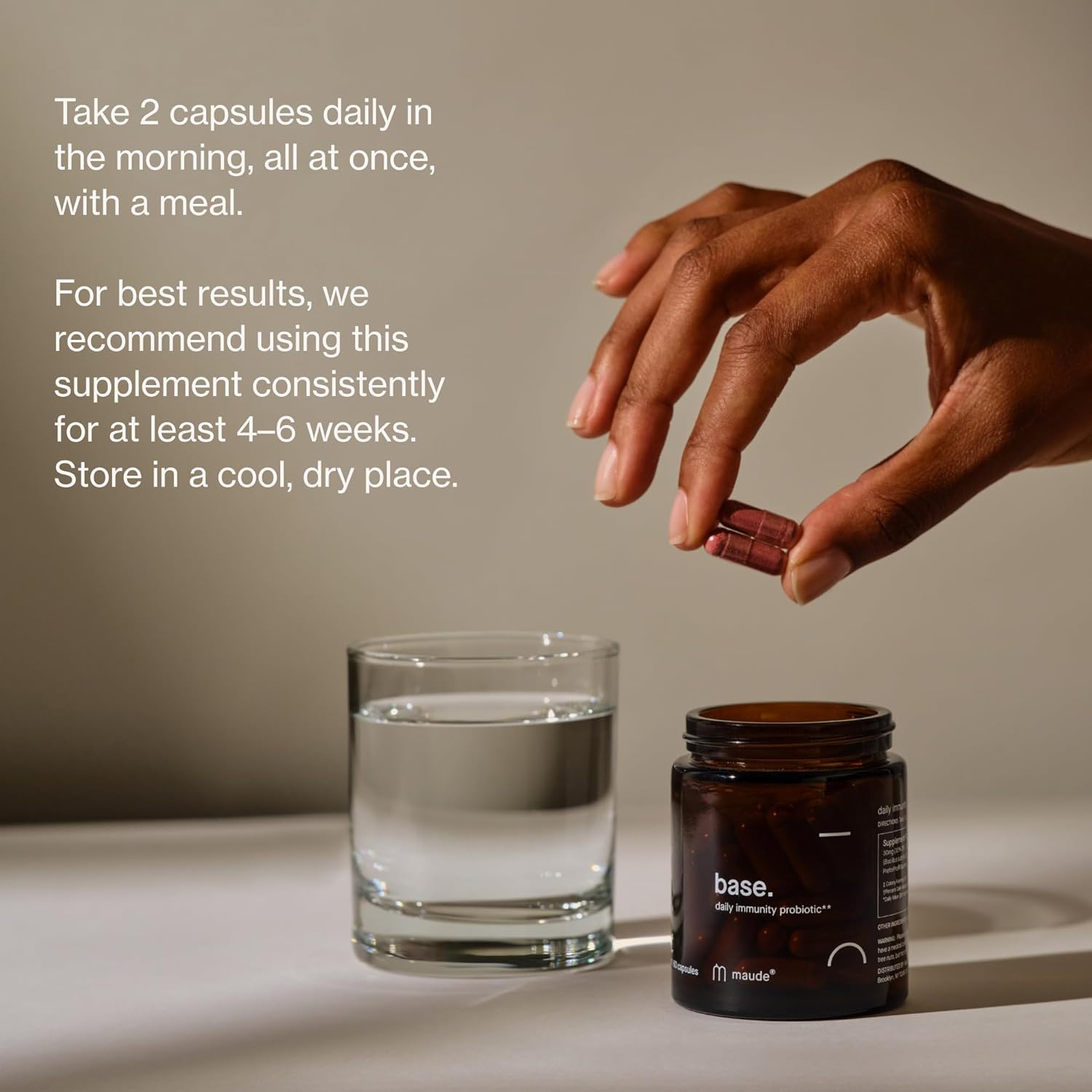 MAUDE Base - Daily Probiotics for Digestive Health & Immune Support - Promote Urinary Tract Health & Nurture Your Gut Microbiome - with Zinc, Vitamin C & PaCran Cranberry Extract (60 Capsules) - Image 6