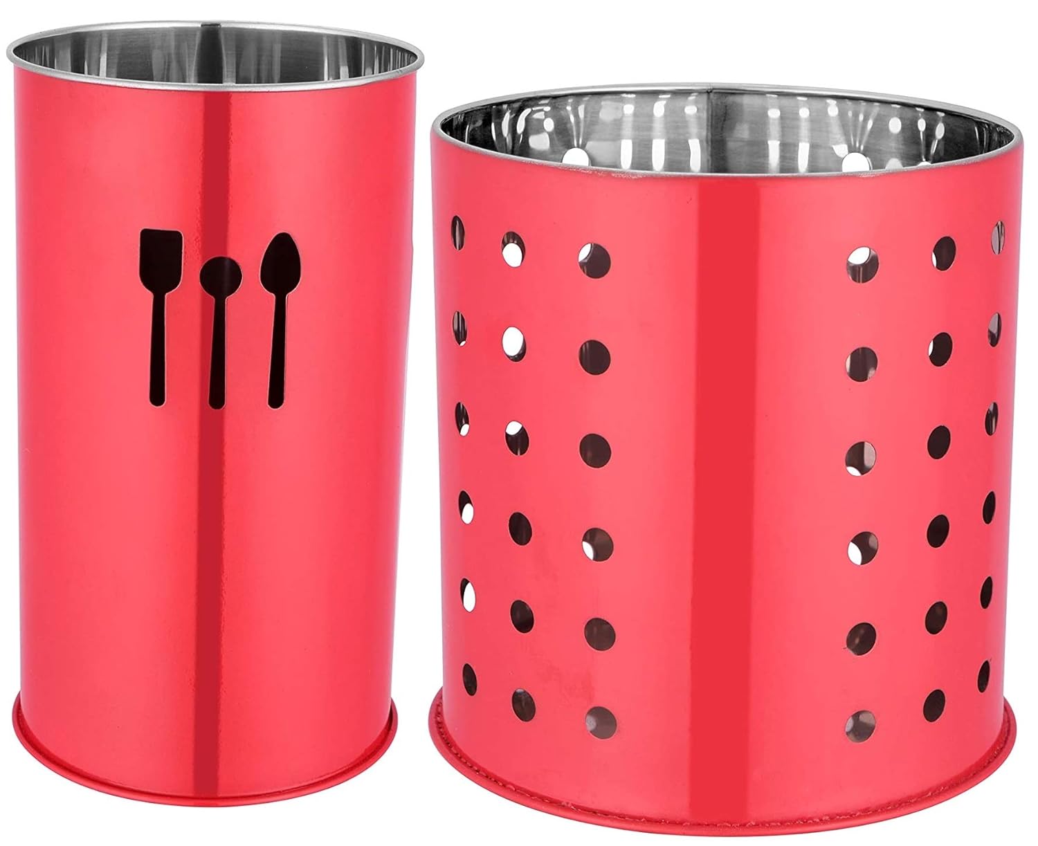 SABBY BRO Stainless Steel Spoon Stand, Cutlery Pen Holder, Brush Stand