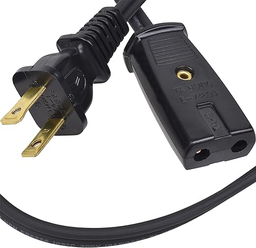 West Bend - Cable de alimentación para urna de café de 6 pies 58036 58002, cable eléctrico de 2 pines, pieza de repuesto para cafetera, cable de