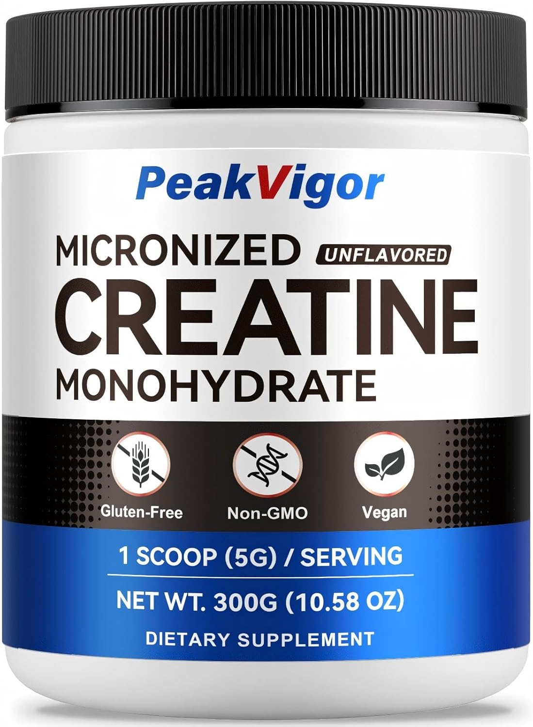 100% Pure Micronized Creatine Monohydrate Powder,5000mg Per Serving Creatine for Women & Men,60 Servings, Unflavored-Daily Creatine Supplement,Third-Party Tested