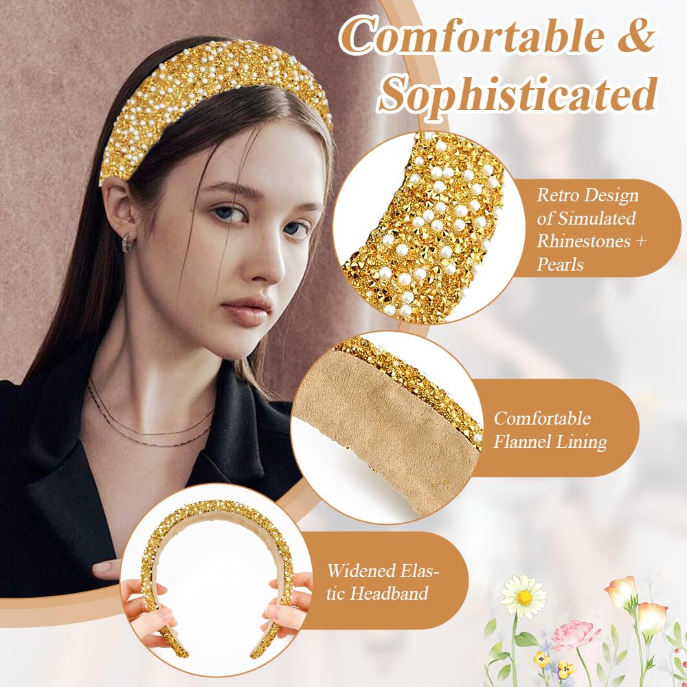 2024 popolare stile accessori per capelli donna ragazze fascia per capelli glitt