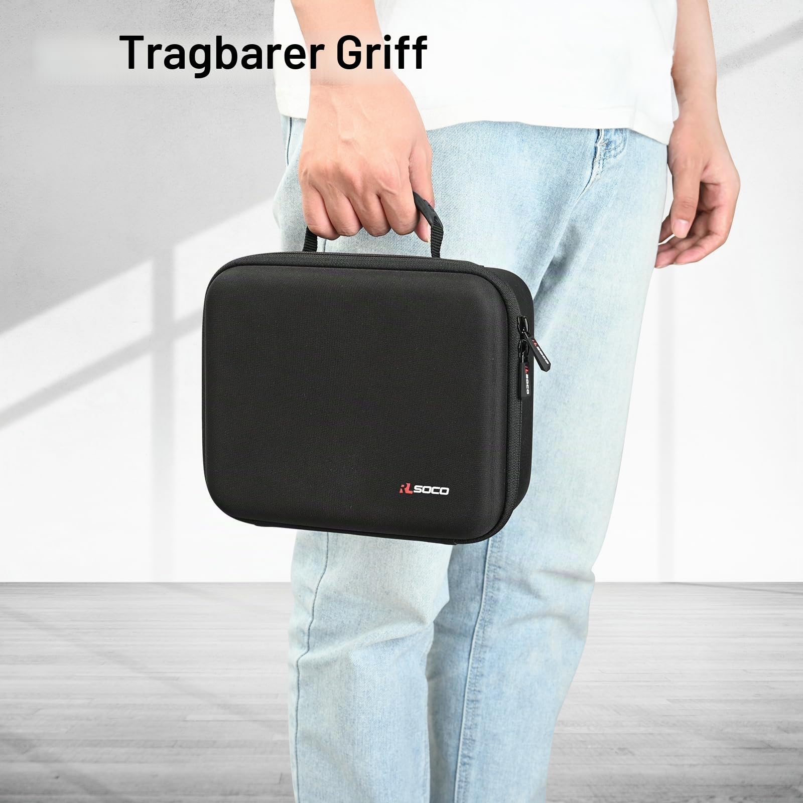 Tasche für Shure MV6 / SM7B / SM7dB Dynamisches Mikrofon | RLSOCO Hülle für Shure MV7X XLR / MV7i / MV7+ / MV7 Podcast Mikrofon mit YKK-Reißverschluss,Stoßfest,Staubdicht,Wasserabweisend