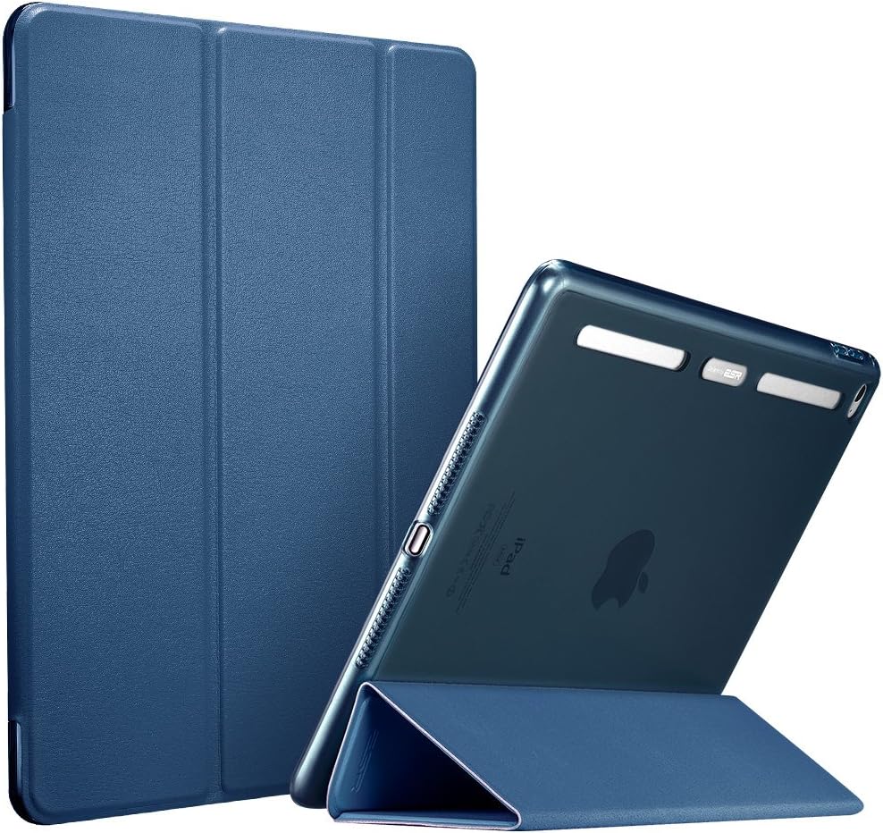 iPad mini 4 Case, ESR [Corner/Bumper Protection] Smart Cover Case with Soft TPU Bumper and Auto Wake/Sleep Function for iPad mini 4 2015 Version (Ming Blue)