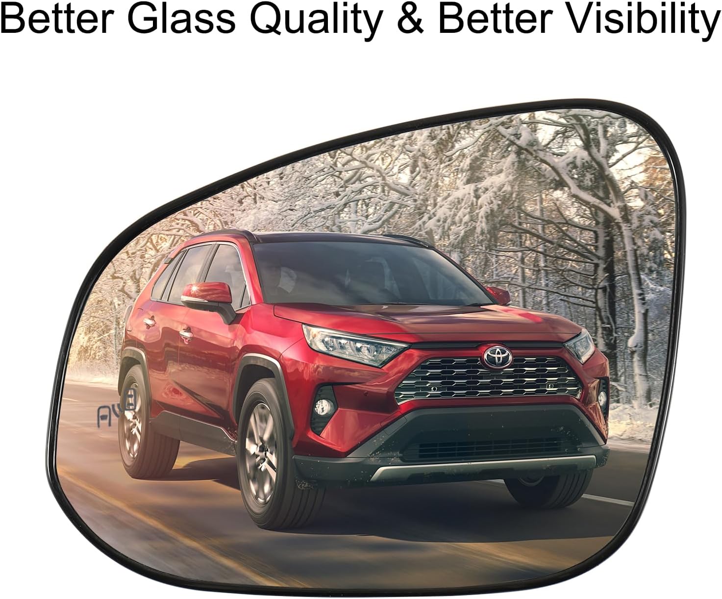 Driver Side Mirror for RAV4 2019-2025 Tacoma 2024-2026 BSD Heated Left Side View Mirror Glass Replacement w/o Auto-dimming