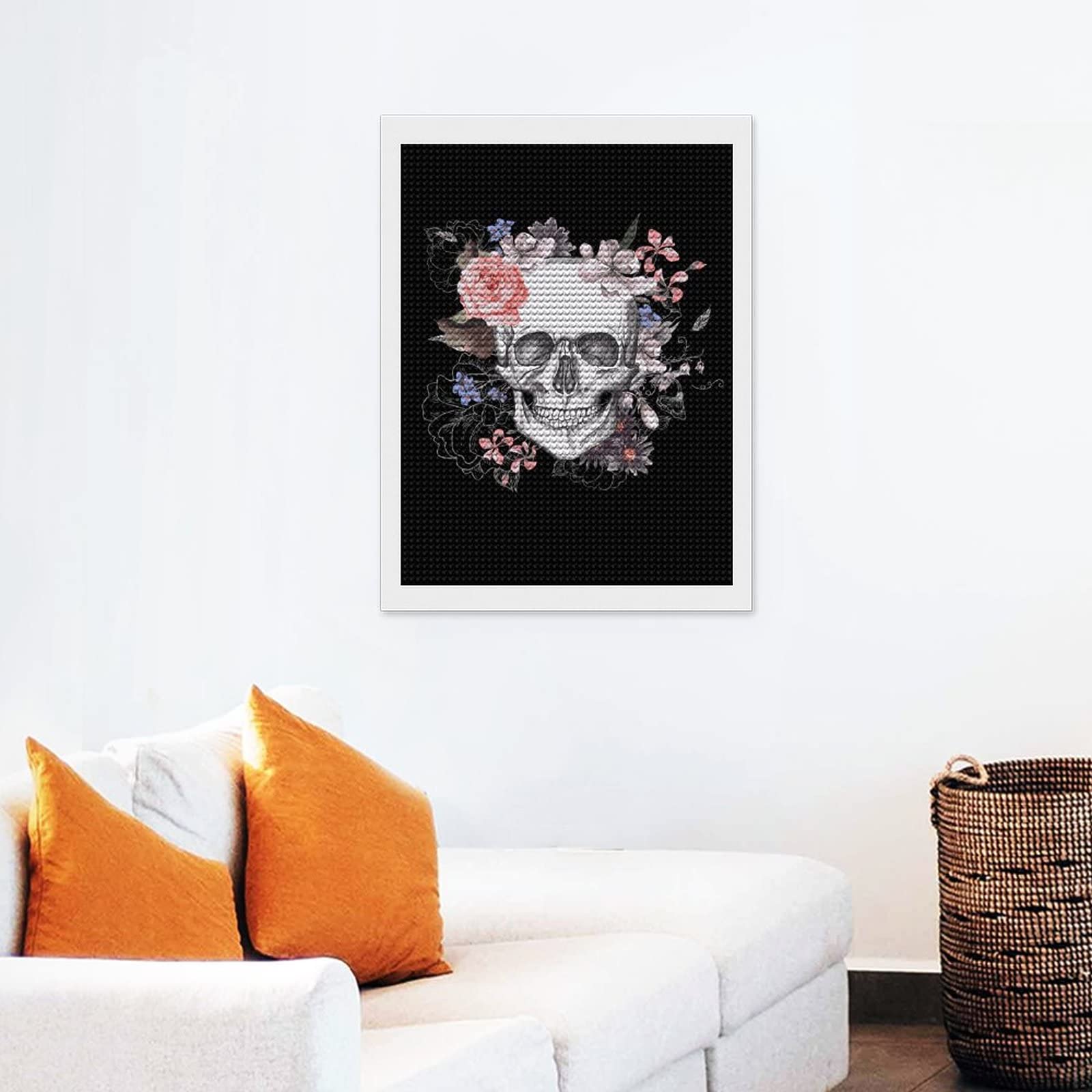 Amazon | ダイヤモンドアート スカル ドクロ柄 髑髏柄 キット 手芸