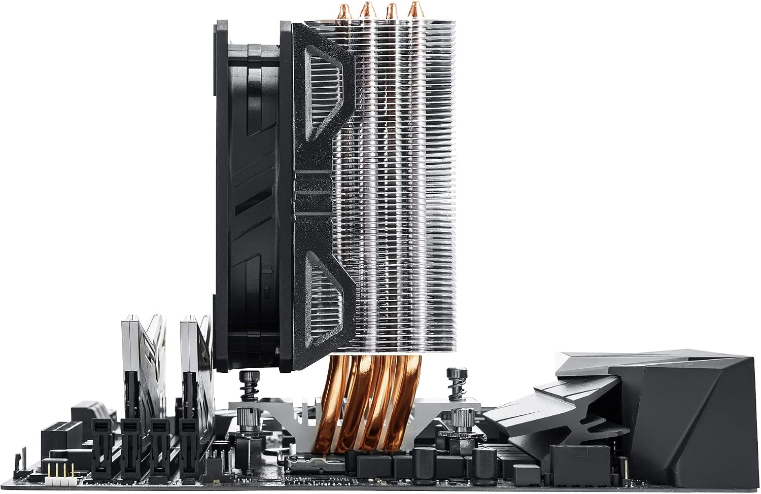 Cooler Master Hyper 212 EVO V2 CPU Cooling System - Better Performance, Upgraded Features - Offset Heat Sink, 4 Direct Contact Heat Pipes, 120mm SickleFlow V2 Fan - Redesigned Universal Socket Black