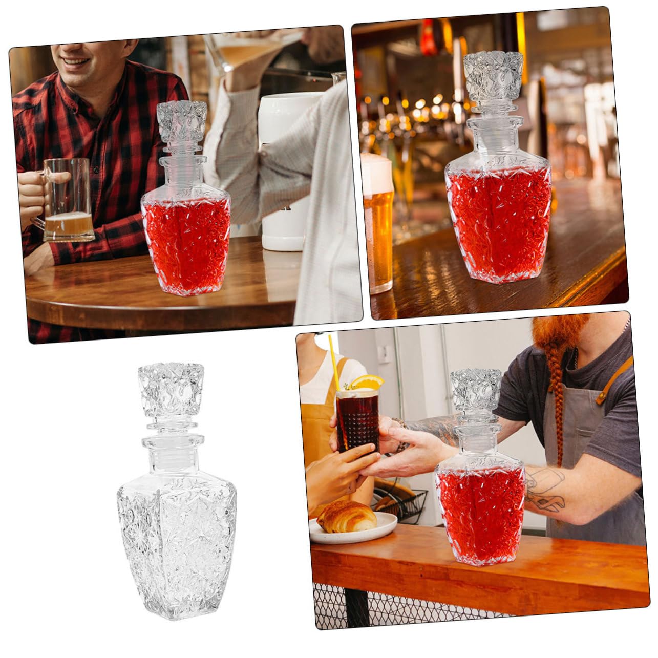 Amazon｜CATIEBYE ガラス製 透明 ワインデキャンタ 2個セット 250ml 