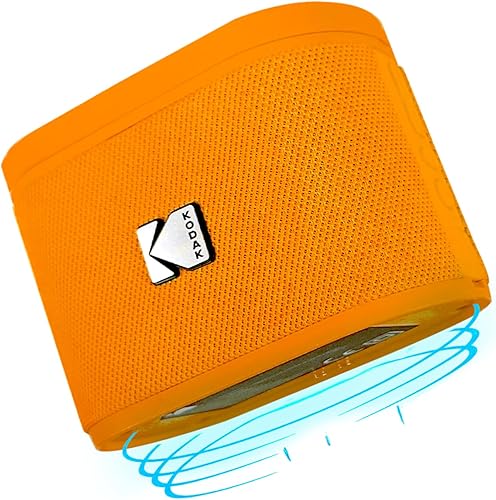 KODAK SOUNDBRIX Altavoz Bluetooth con sonido HD portátil inalámbrico IPX4 resistente al agua hasta 5 horas de reproducción V5.4 para fiesta en casa
