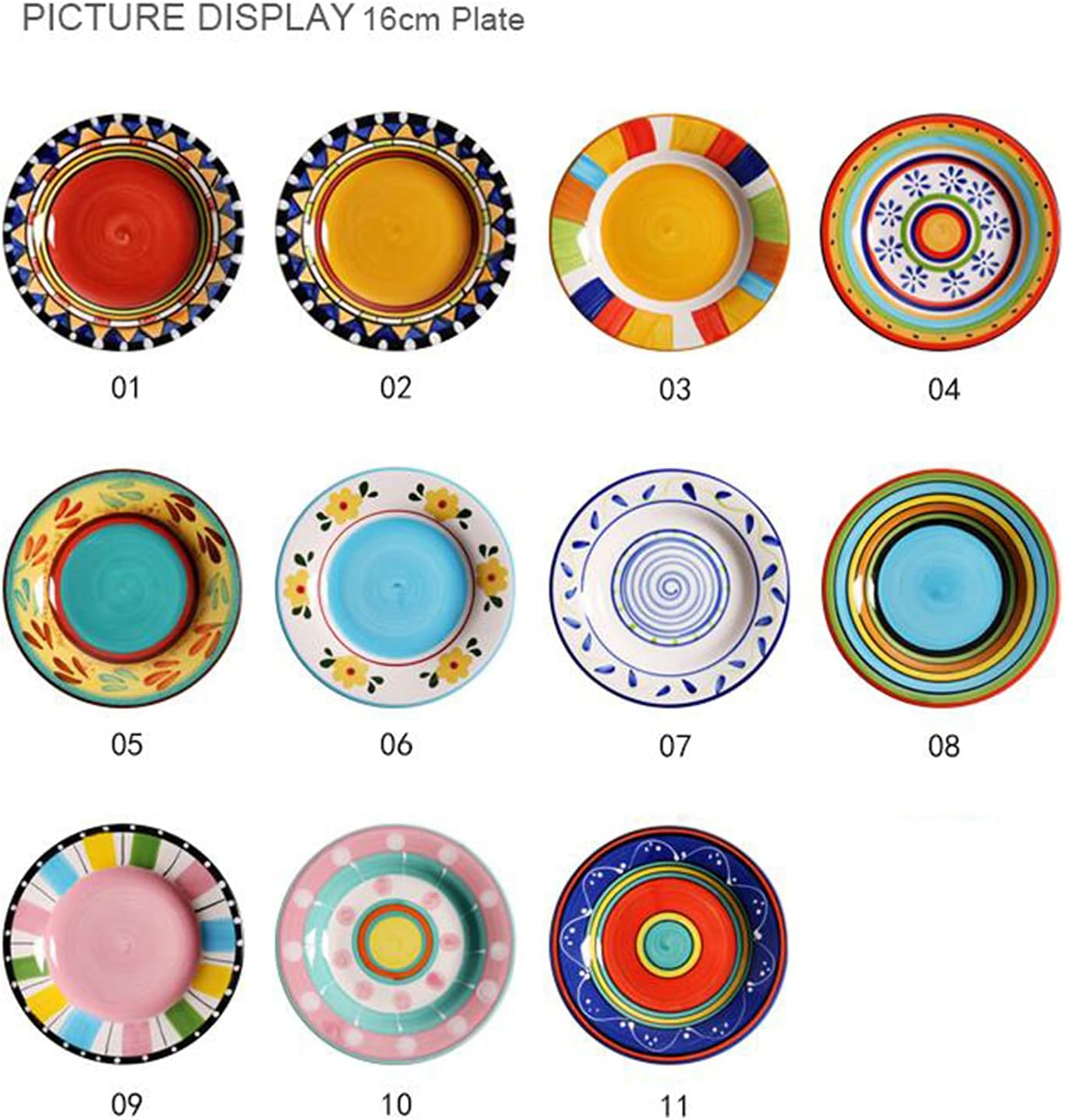 11 Piece Dinner Set 4.5 inch Small Dish Set Handmade Plate Saucer Home Ceramic Candy Plate Pickle Plate Bone Dishes