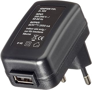 Trelock Unisex – Erwachsene Zubehör Batterie Beleuchtung ZL 505 Schnellladegerät Ladegerät, schwarz, 10 x 5 x 3 cm
