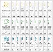 コラーゲンとCICAとセラミド 大容量マスク、#OOTD [30枚セット]韓国人気コスメ パック しっとり肌へ導くフェイスマスク パックセット。シートCollagen&Cica & Ceramide 30枚入り