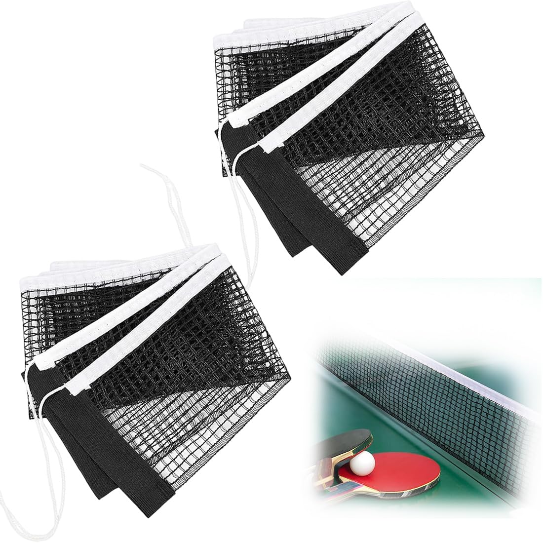Red de Tenis de Mesa Portátil de Ping Pong Durable, Red de Reemplazo Universal para Entrenamiento y Juegos