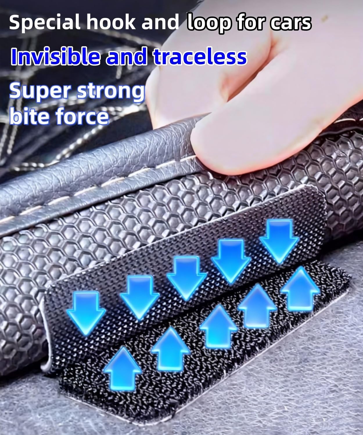 24 Sets Heavy-Duty Hook and Loop Strips with Adhesive Fasteners,Made with 3M VHB,Waterproof Heat-Resistant, for Walls,EZ Passes,Sofa Cushions,Car Floor Mats,Furniture,Carpet and More(3.2''x1.2'') - Image 3