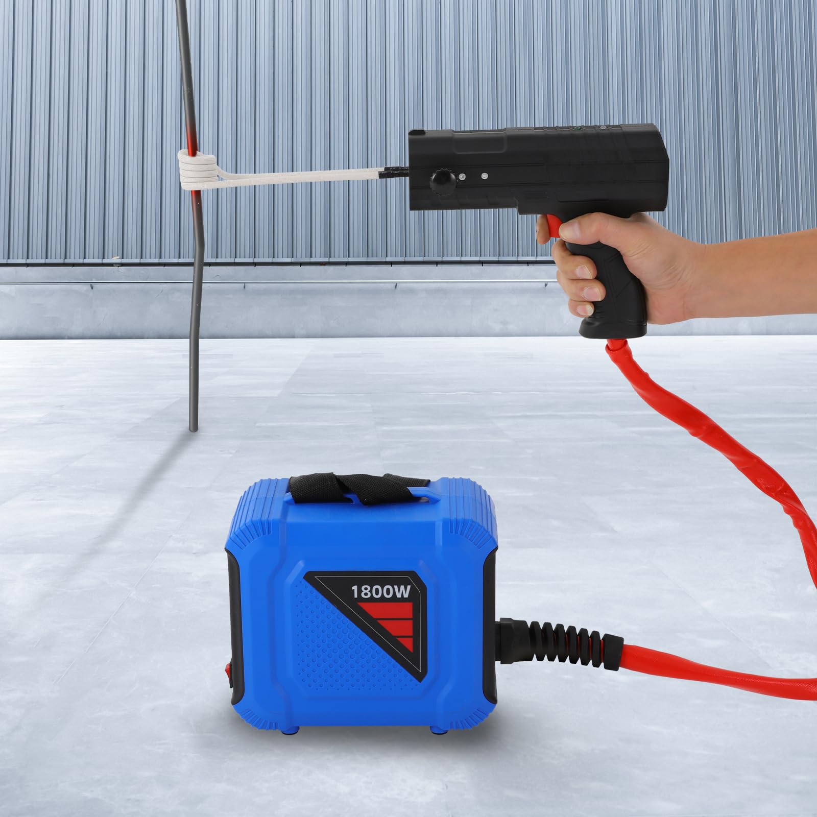 1800 W 220 V 800 °C Magnetinduktionsheizgerät elektromagnetisches Induktionsheizgerät mit 4 Heizspulen geeignet für die Induktionserwärmung von Fahrzeugschrauben Muttern und Metallteilen kabel