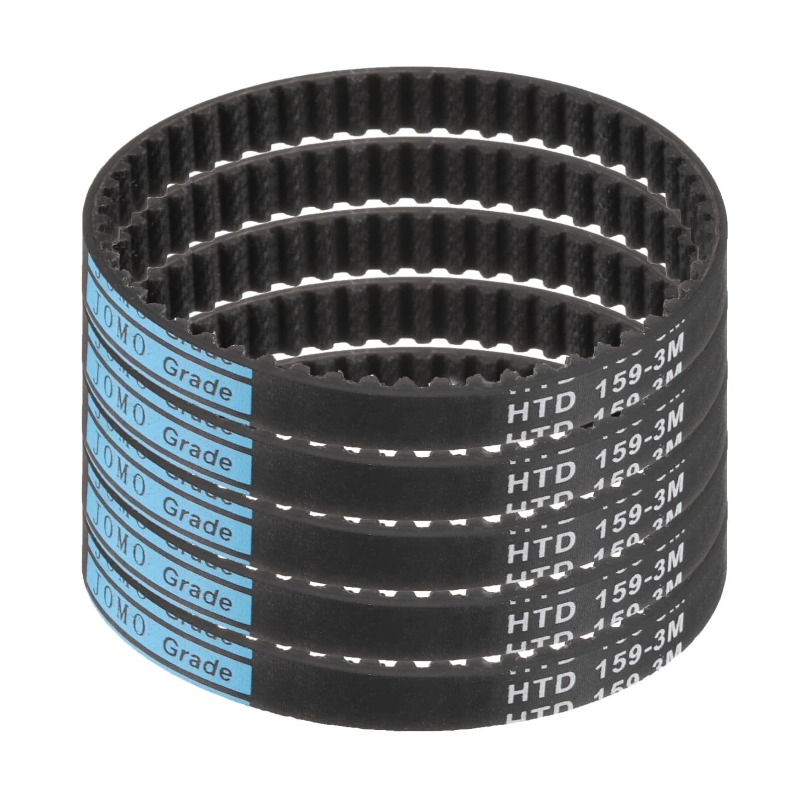 uxcell 5pcs HTD-3M Rubber Timing Belt 67 Teeth, 201mm L x 6mm Wd x 2.4mm H — Amazon image 30