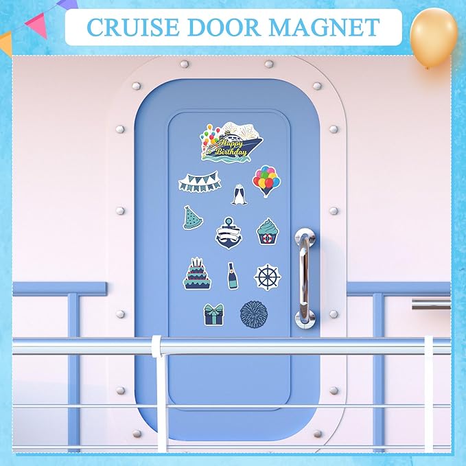 Imanes Decorativos para Puerta de Crucero 12 Piezas Azul miniatura 6