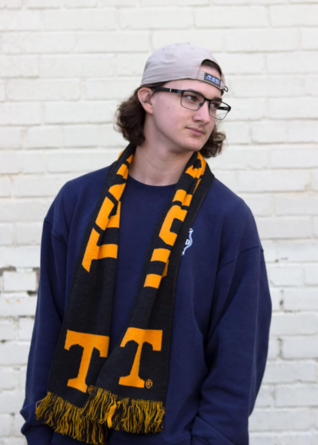 Tradition Scarves Tennessee Scarf - Tennessee Volunteers Alternate Anthracite Knitted