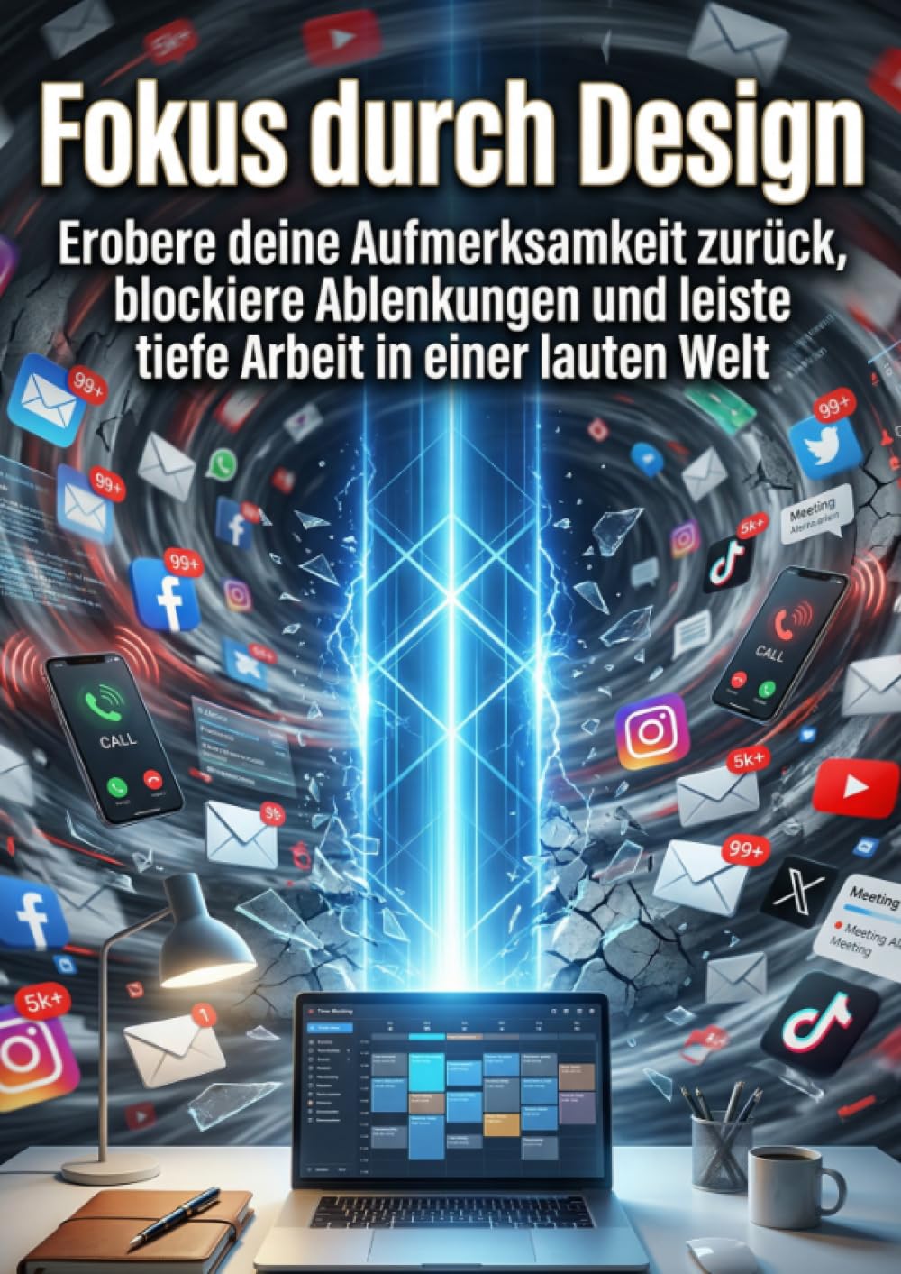 Fokus durch Design: Erobere deine Aufmerksamkeit zurück, blockiere Ablenkungen und leiste tiefe Arbeit in einer lauten Welt