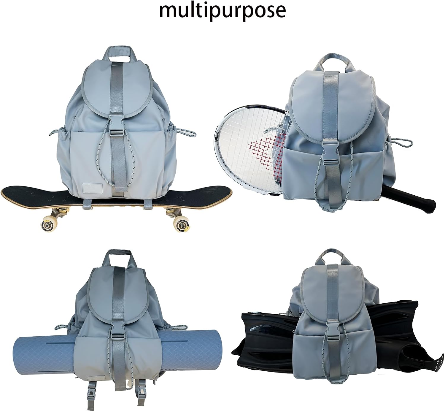 EKE Gym Yoga Tennis Backpack Sport Gift Versatile for Travel Commuting Swim Skateboard Badminton Casual Waterproof Women Men - Image 3