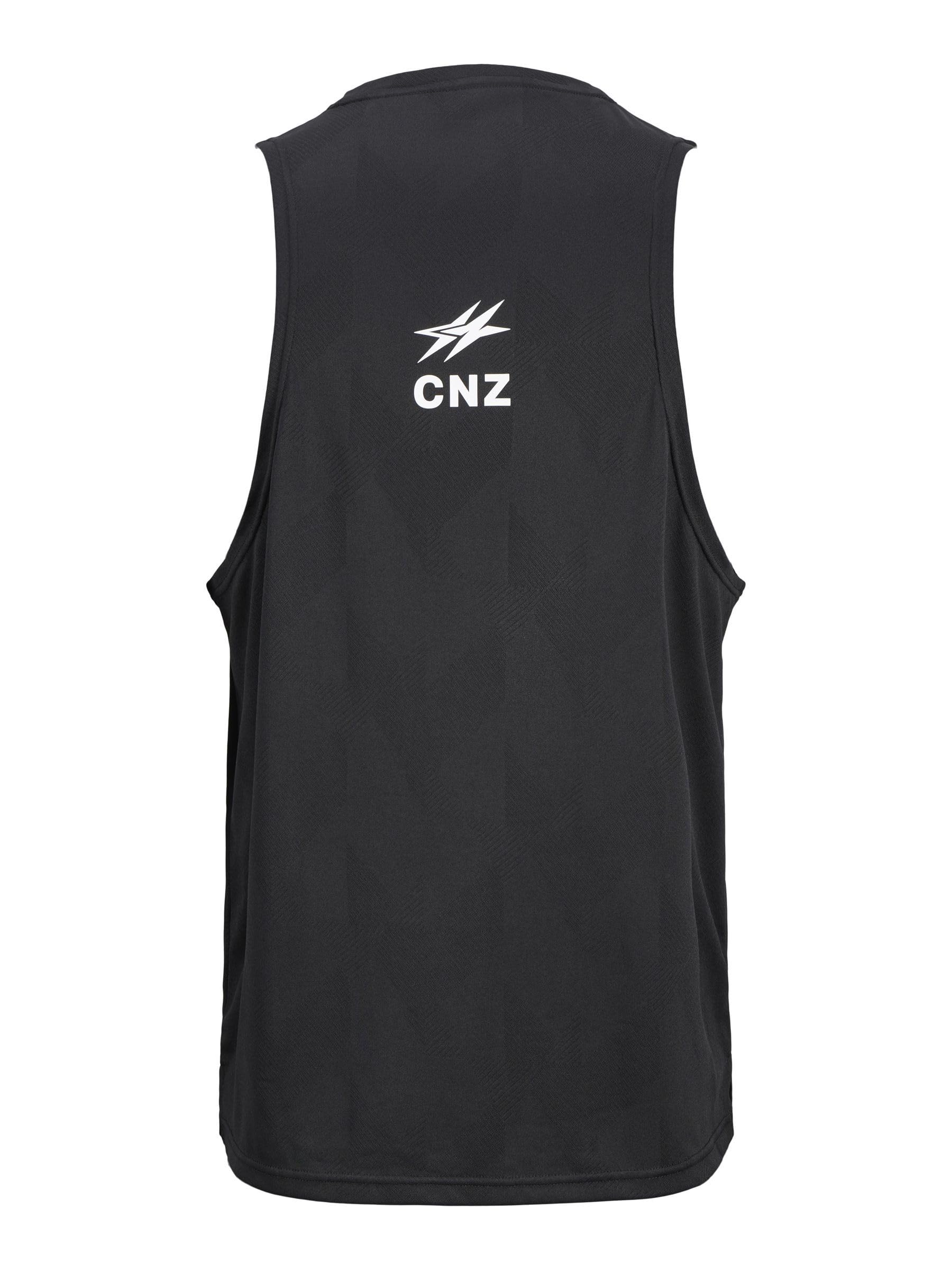 JACK & JONES Męski tank top sportowy CNZ, czarny, XL