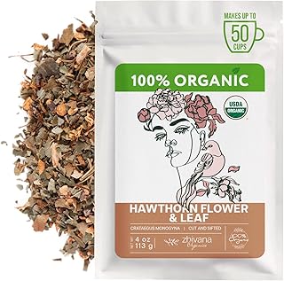 Hawthorn Leaf Tea Organic (4oz.) - Espino Blanco Organico - Loose Hawthorne Tea for Pressure Balance, Cardiovascular Health, Heart Support