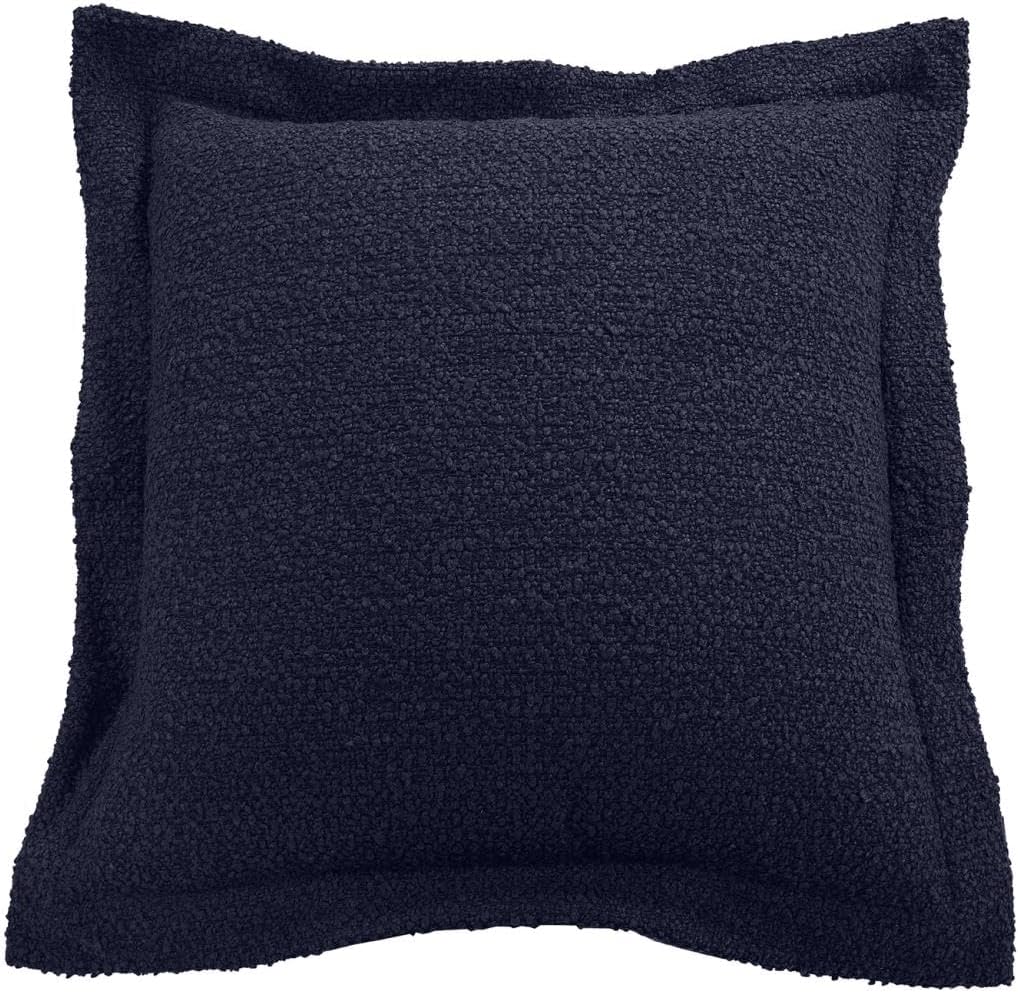 Howard Elliott Collection Scroll Puff Ottoman Cover & Cushion, 8" D x 24" W x 20" H, Blue