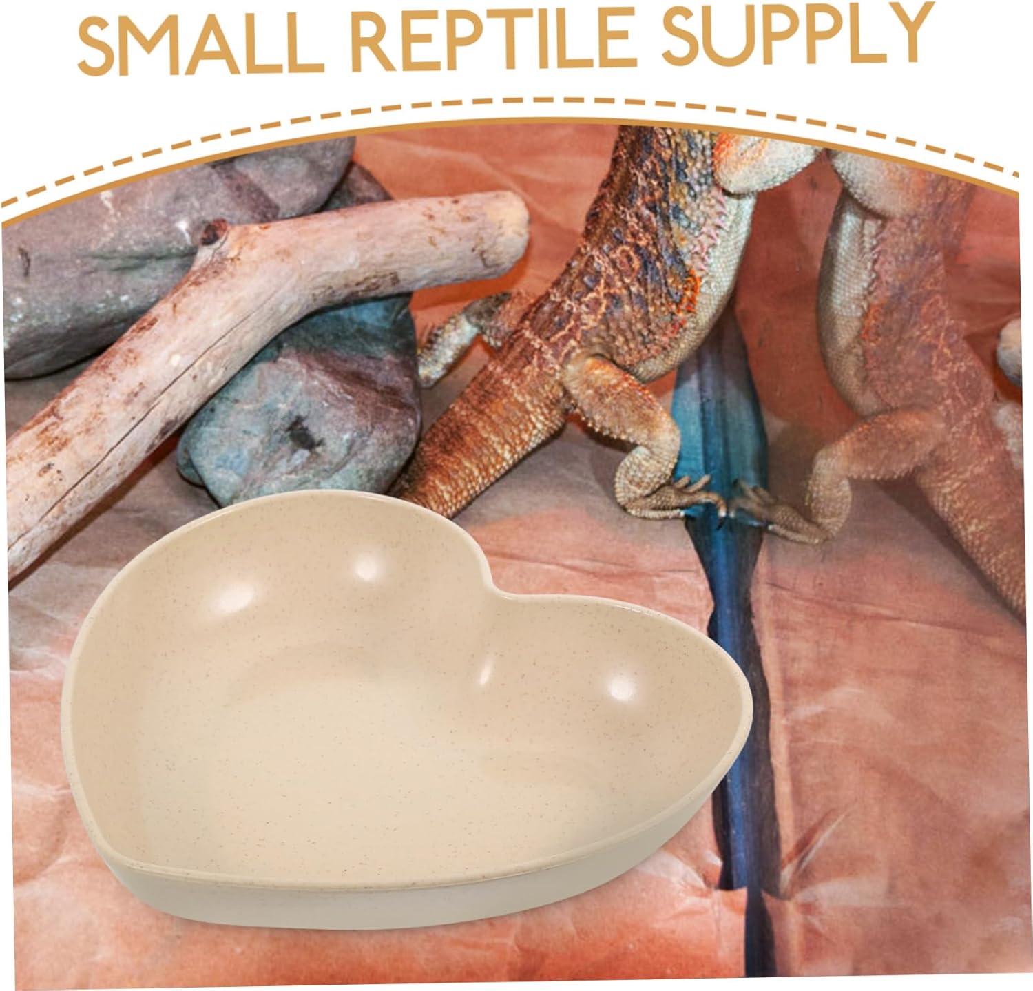 POPETPOP 20pcs Heart-Shaped Crab Water Dish Reusable Decorative Reptile Bowl for Small Animals for Crabs Spiders and Snails Compact and Easy to Clean